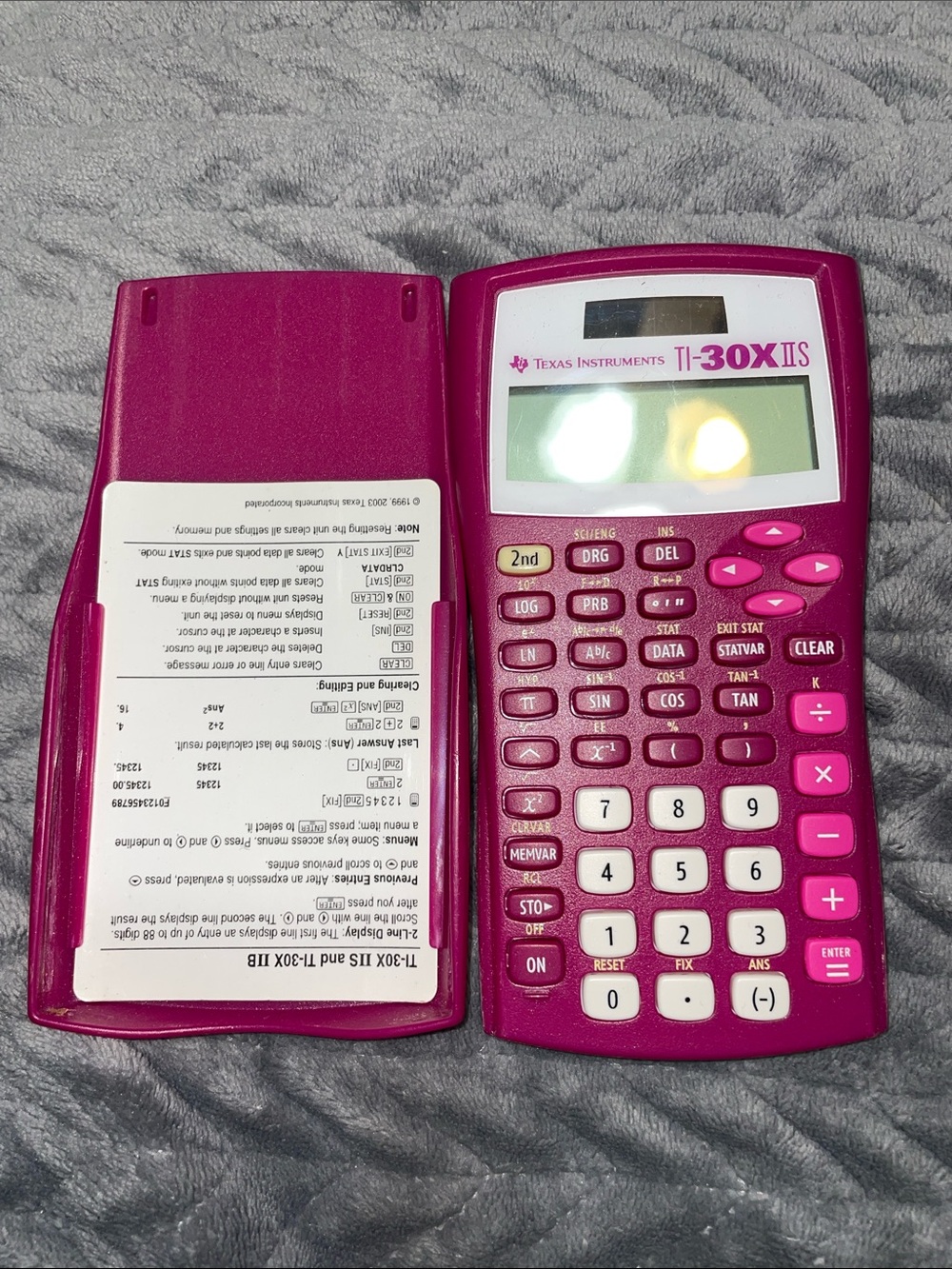 Texas Instruments TI-30X IIS Scientific Calculator - Magenta/Pink